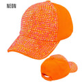 Neon Oranje Strass Pet