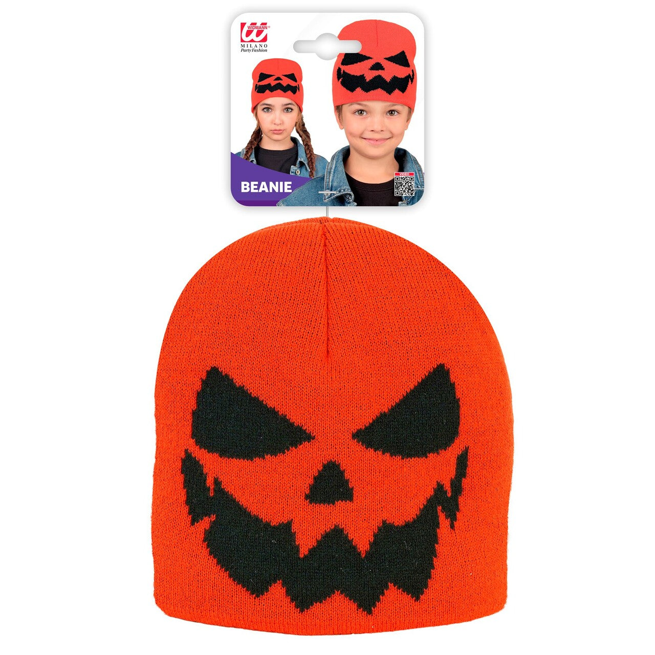 Op deze afbeelding zie je een Accessoires, van het merk Widmann. Pompoen Beanie