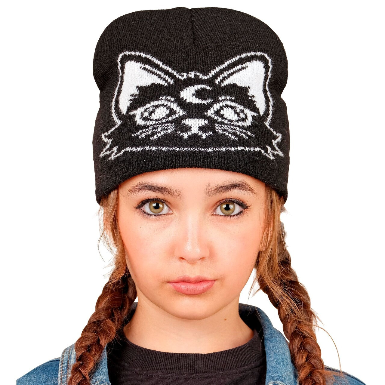 Op deze afbeelding zie je een Accessoires, van het merk Widmann. Katten Beanie