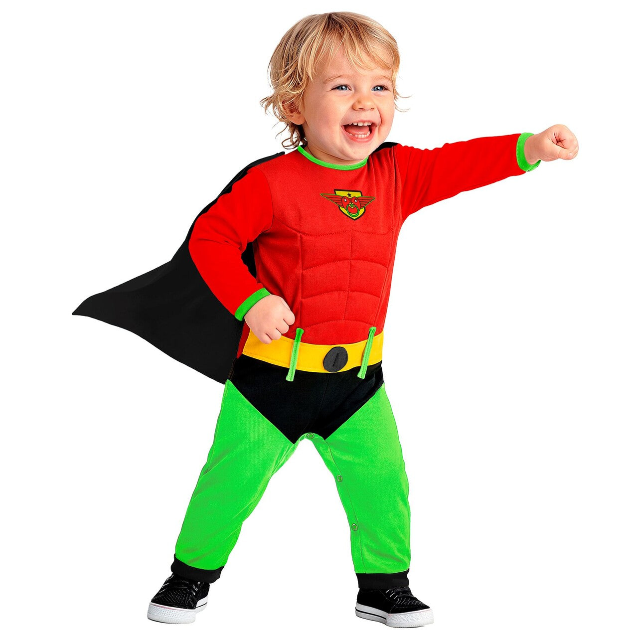 Op deze afbeelding zie je een Kostuums, van het merk Widmann. Mini Superheld Jongen Kostuum