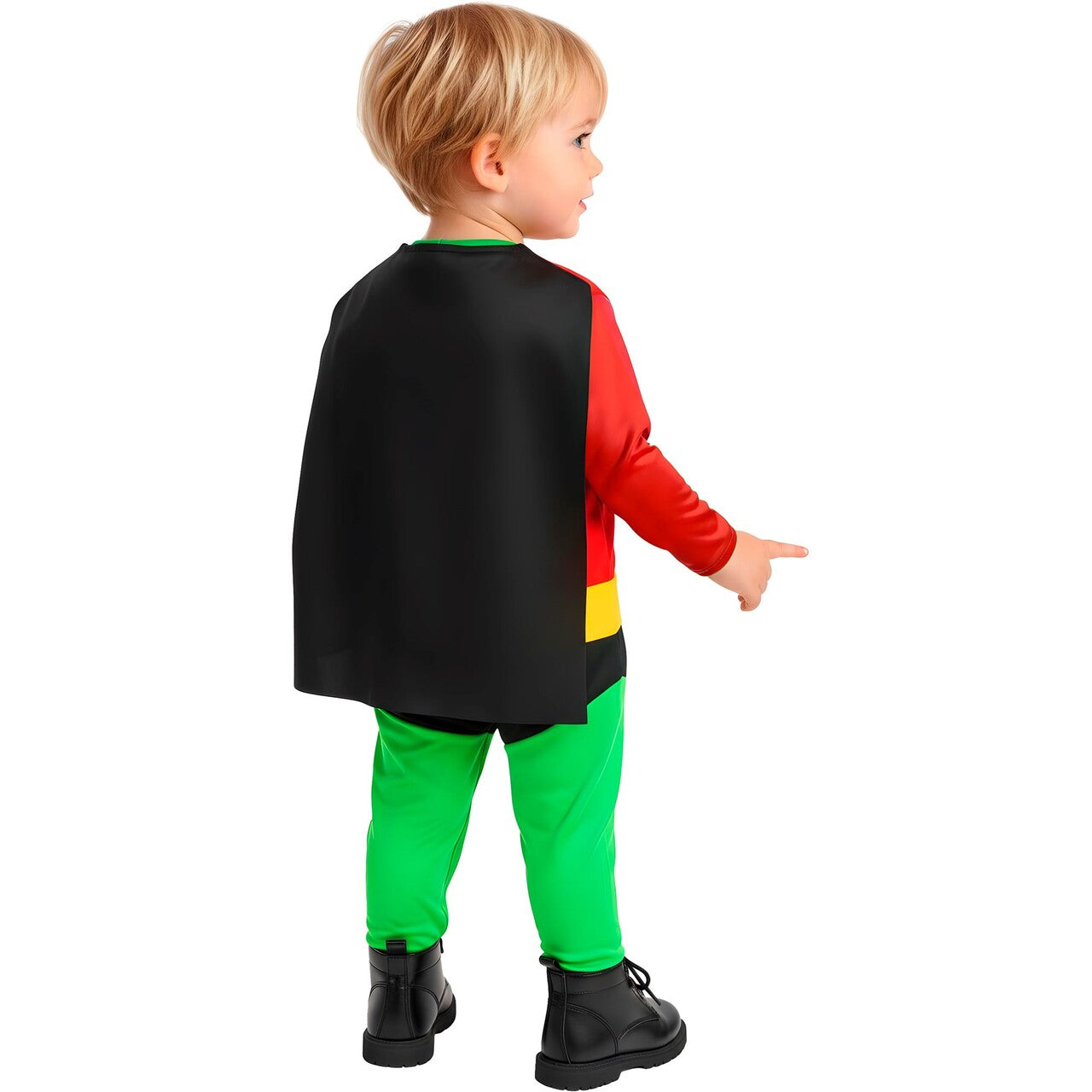Op deze afbeelding zie je een Kostuums, van het merk Widmann. Mini Superheld Jongen Kostuum