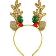 Op deze afbeelding zie je een Accessoires, van het merk Widmann. Goud Glitter Rendiergewei