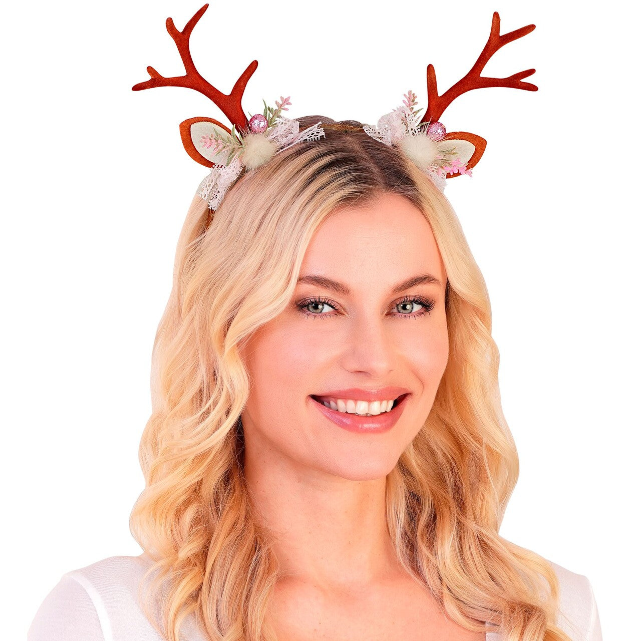 Op deze afbeelding zie je een Accessoires, van het merk Widmann. Rendiergewei Diadeem