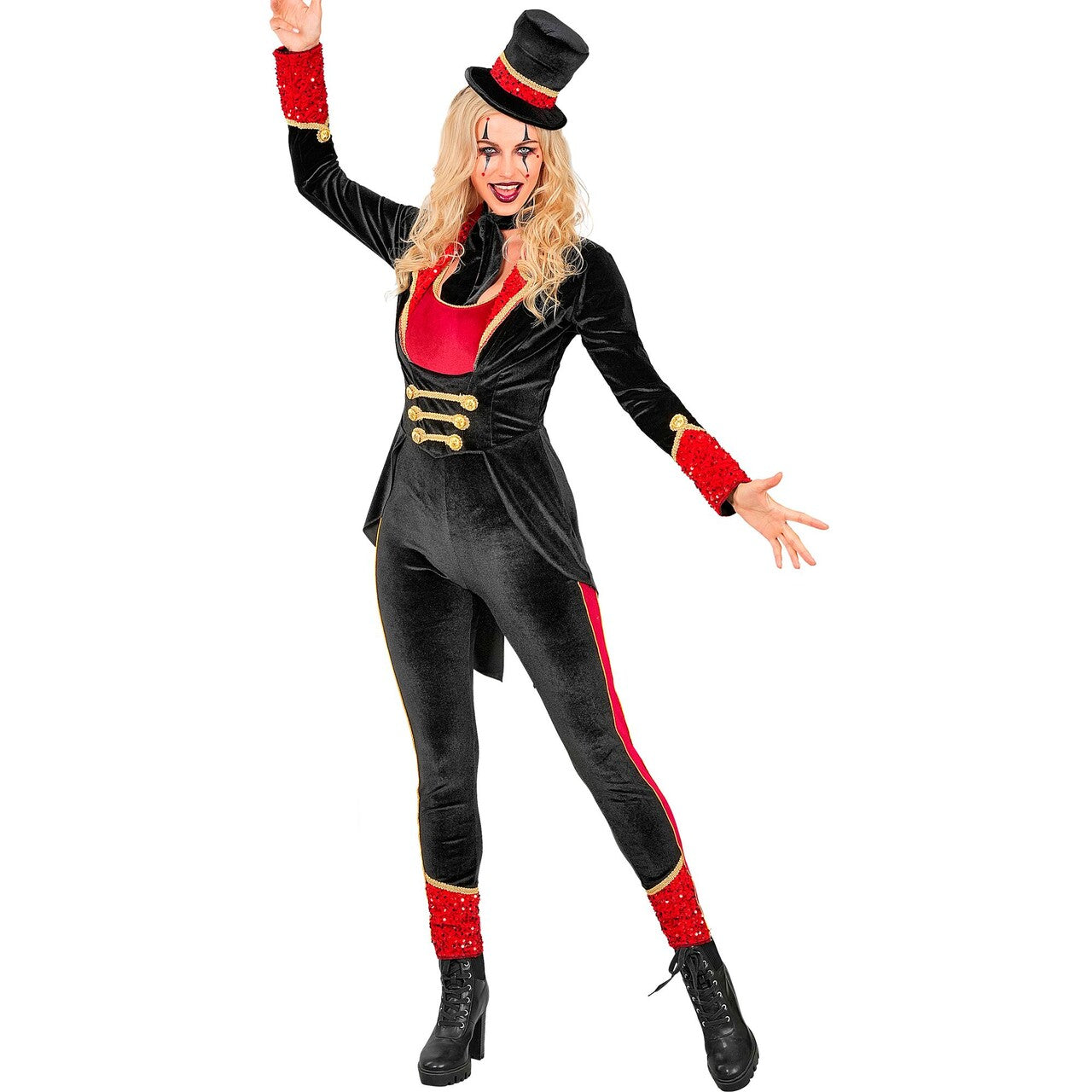 Op deze afbeelding zie je een Kostuums, van het merk Widmann. Ringmeesteres Met Klasse Vrouw Kostuum