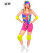 Op deze afbeelding zie je een Kostuums, van het merk Widmann. Jaren 80 Rolschaatsdiva Vrouw Kostuum