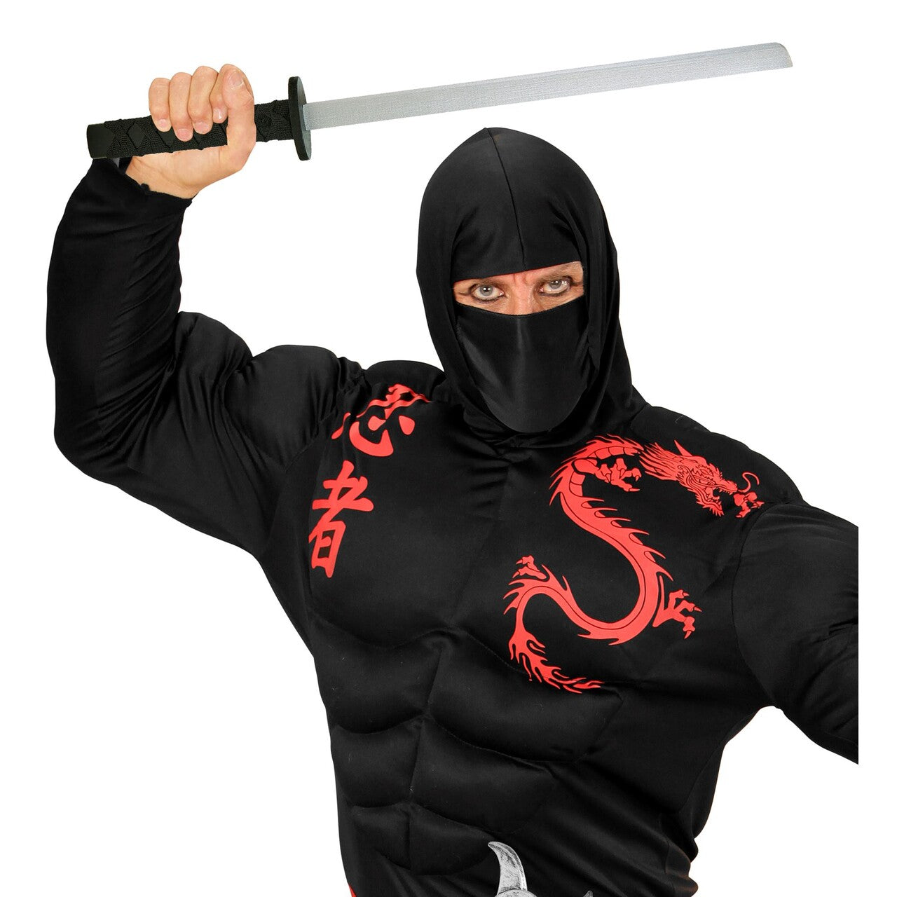 Op deze afbeelding zie je een Accessoires, van het merk Widmann. Ninja Zwaardenset Met 2 Katanas
