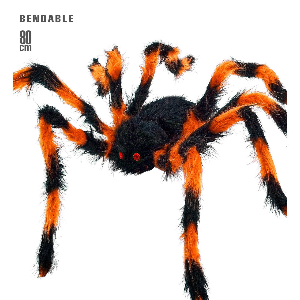 Op deze afbeelding zie je een Decoratie, van het merk Widmann. Harige Spin Oranje