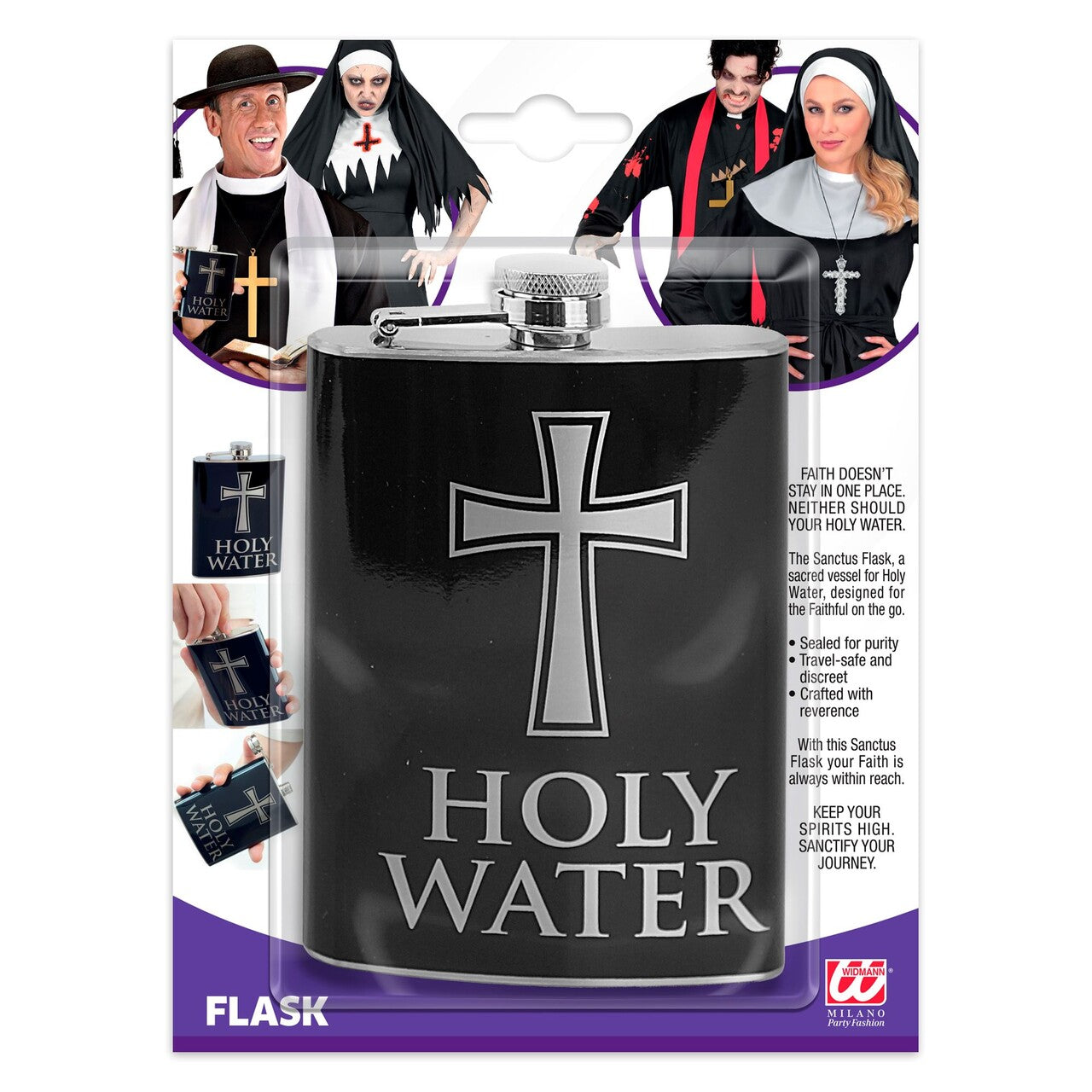 Op deze afbeelding zie je een Accessoires, van het merk Widmann. Holy Water Fles