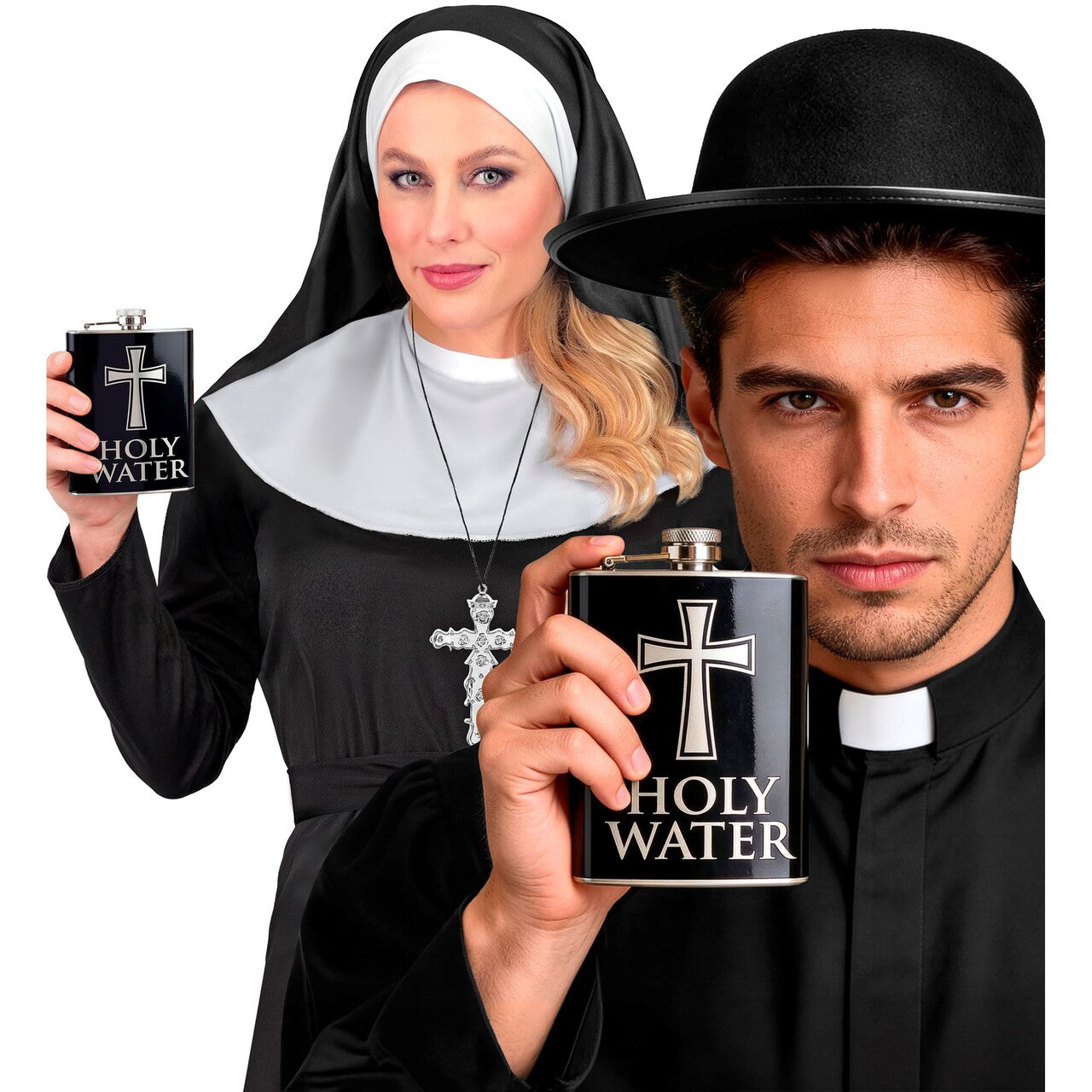 Op deze afbeelding zie je een Accessoires, van het merk Widmann. Holy Water Fles