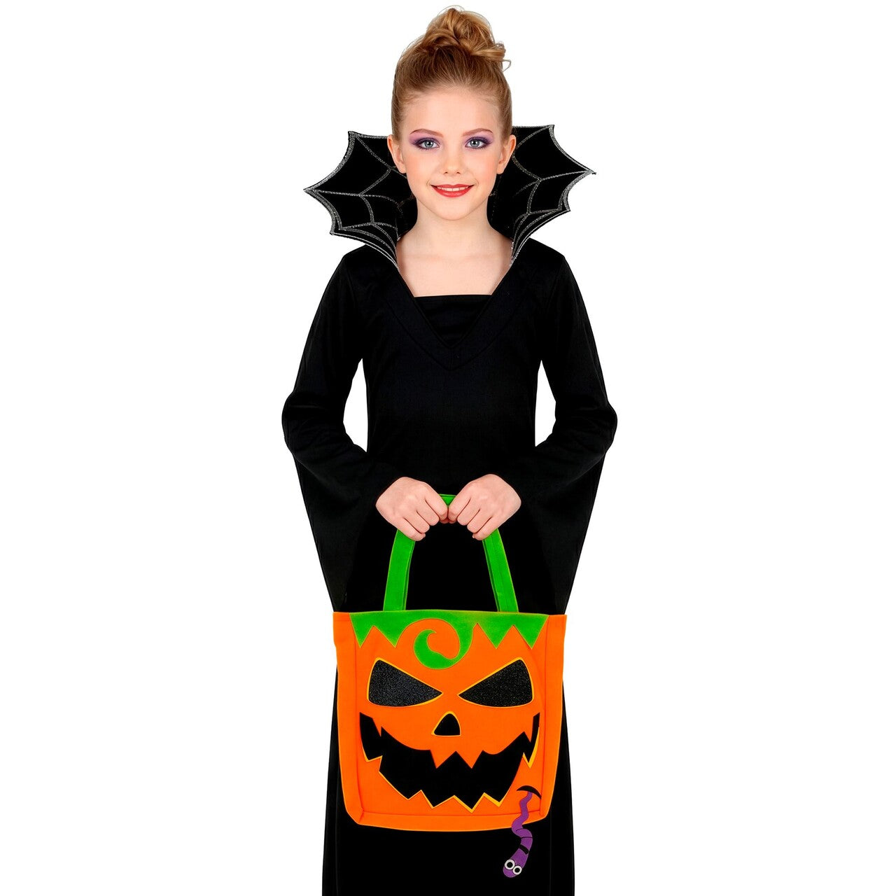 Op deze afbeelding zie je een Accessoires, van het merk Widmann. Trick Or Treat Pompoen Tas