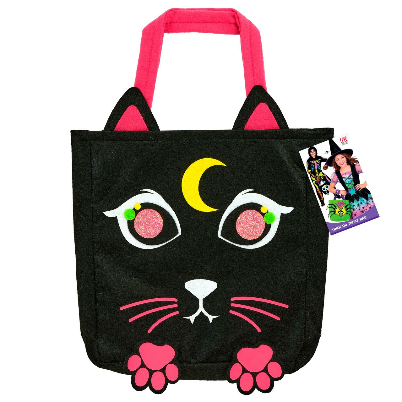 Op deze afbeelding zie je een Accessoires, van het merk Widmann. Trick Or Treat Katten Tas