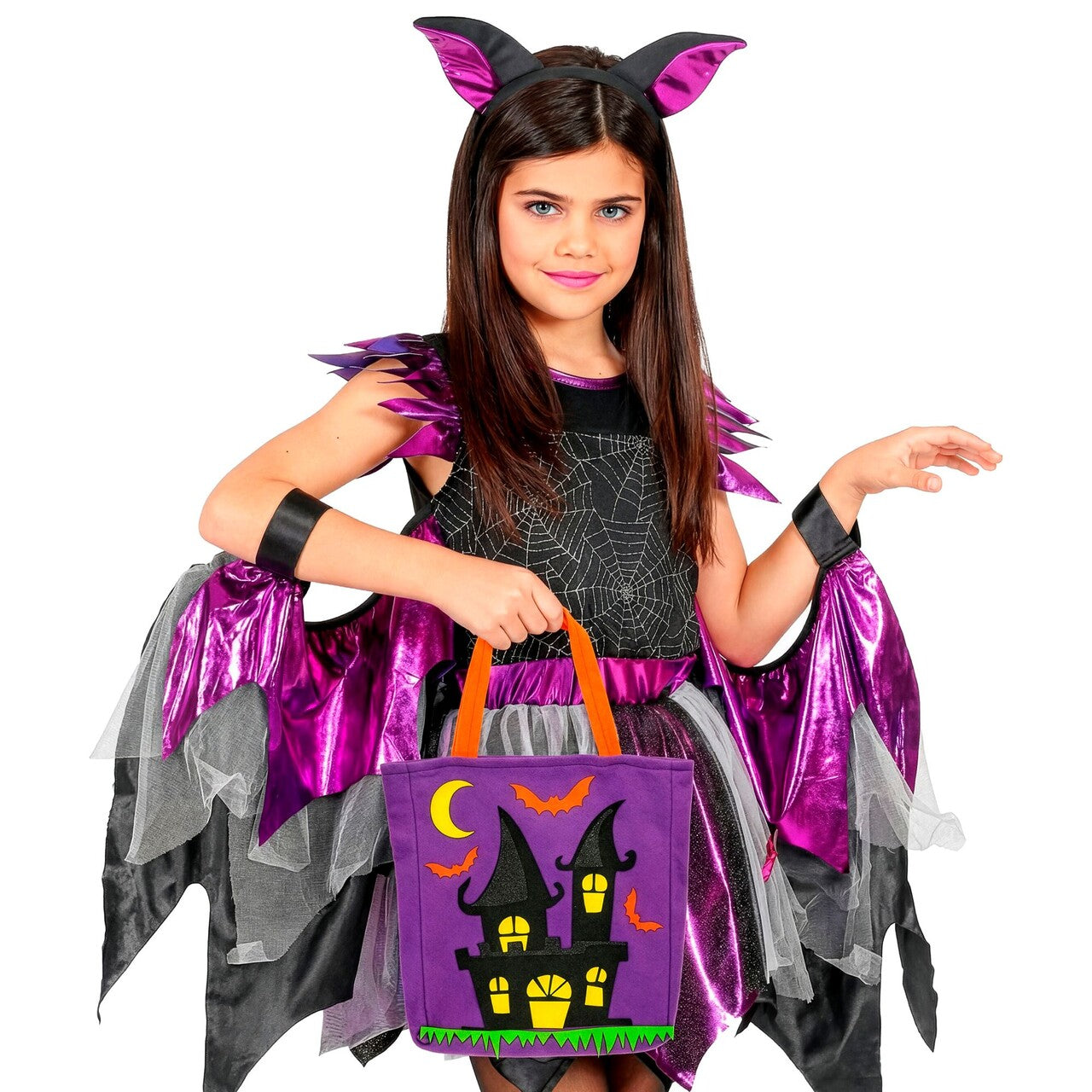 Op deze afbeelding zie je een Accessoires, van het merk Widmann. Trick Or Treat Spookhuis Tas