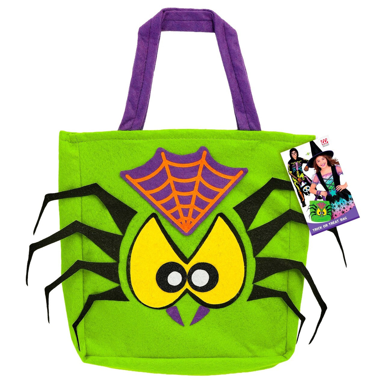 Op deze afbeelding zie je een Accessoires, van het merk Widmann. Trick Or Treat Spinnen Tas