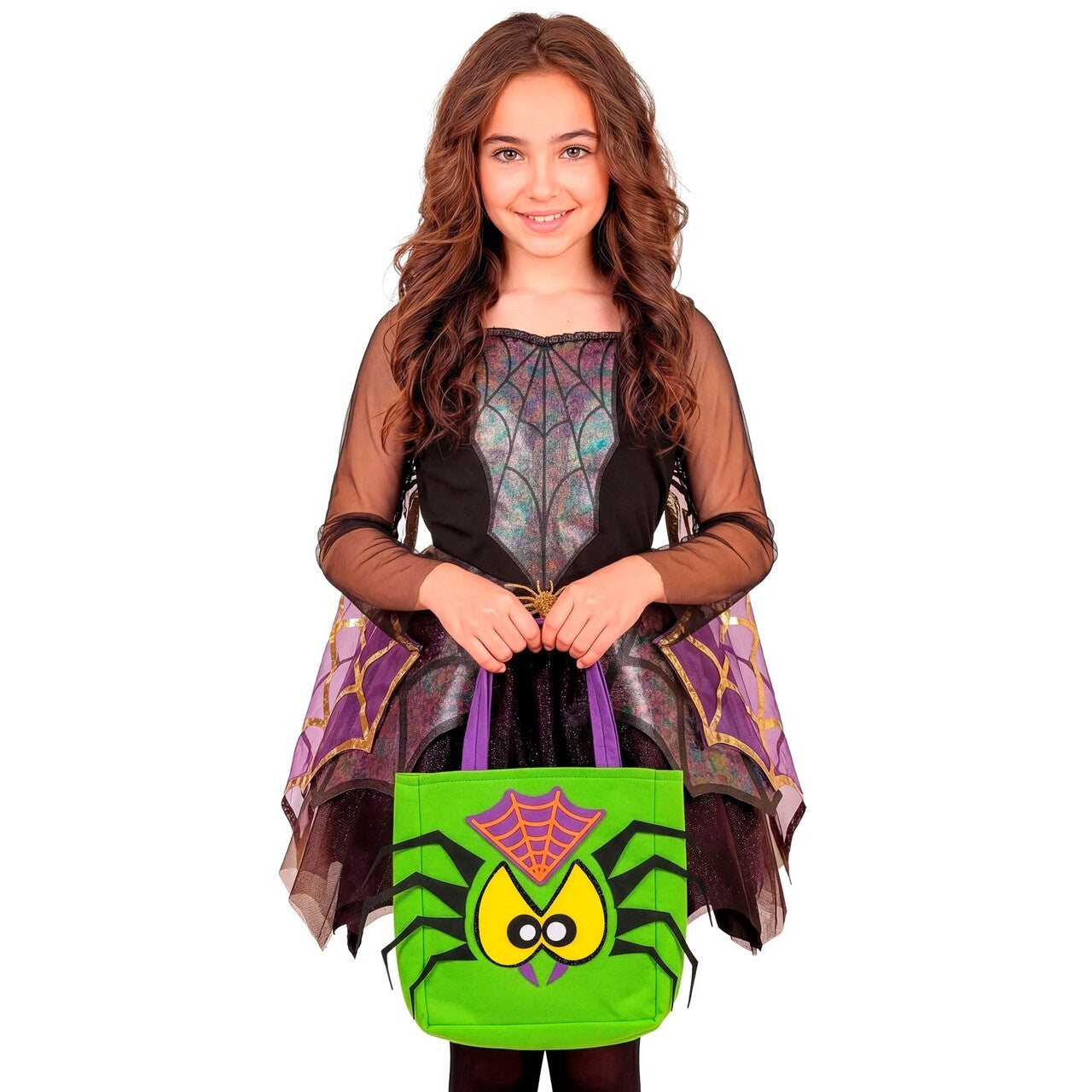 Op deze afbeelding zie je een Accessoires, van het merk Widmann. Trick Or Treat Spinnen Tas