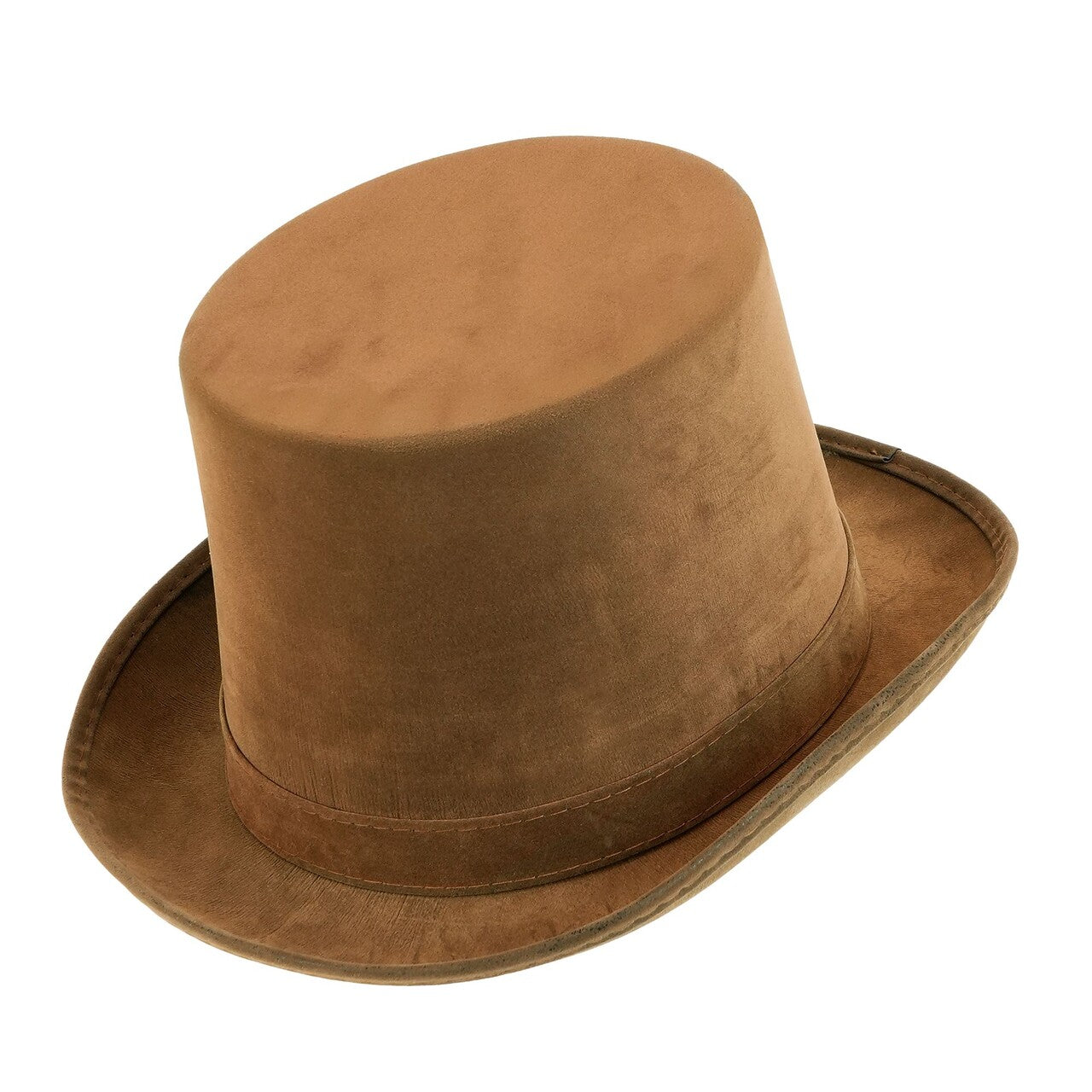 Op deze afbeelding zie je een Accessoires, van het merk Widmann. Bruine Vintage Suède Hoge Hoed