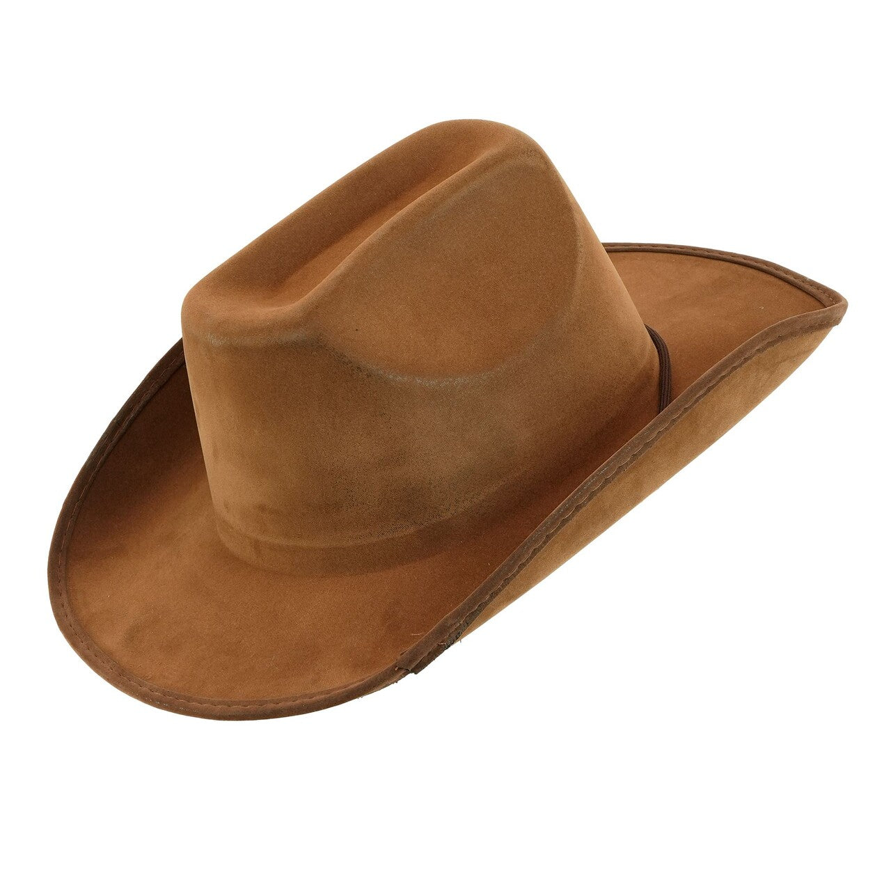 Op deze afbeelding zie je een Accessoires, van het merk Widmann. Bruine Vintage Suède Cowboyhoed