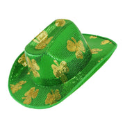 Op deze afbeelding zie je een Accessoires, van het merk Widmann. St. Patricks Day Paillettenhoed