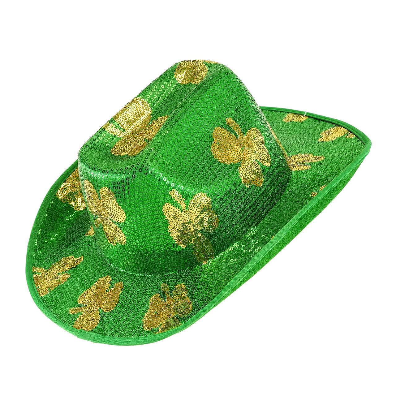 Op deze afbeelding zie je een Accessoires, van het merk Widmann. St. Patricks Day Paillettenhoed