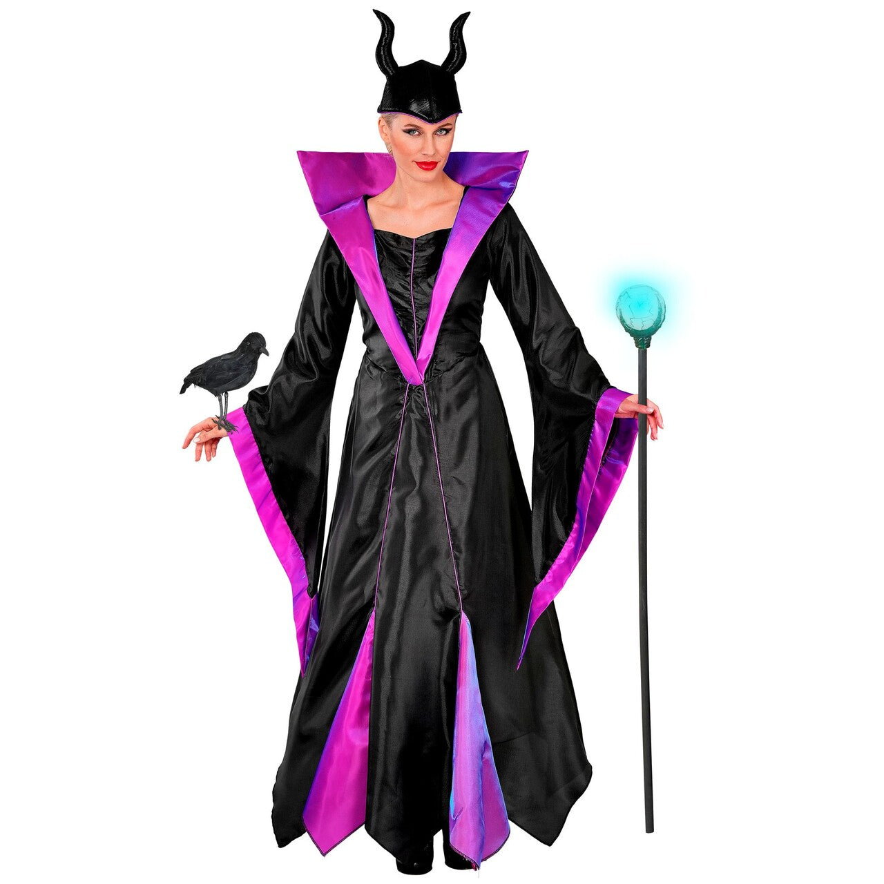 Op deze afbeelding zie je een Kostuums, van het merk Widmann. Malefica De Boze Fee Vrouw Kostuum