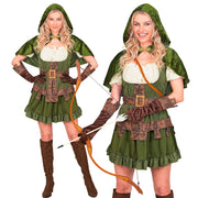 Op deze afbeelding zie je een Kostuums, van het merk Widmann. Robin Of Sherwood Vrouw Kostuum
