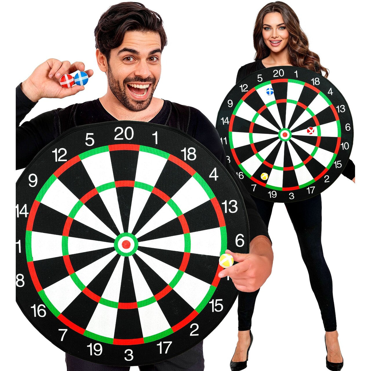 Op deze afbeelding zie je een Kostuums, van het merk Widmann. Dartbord Game On! Kostuum