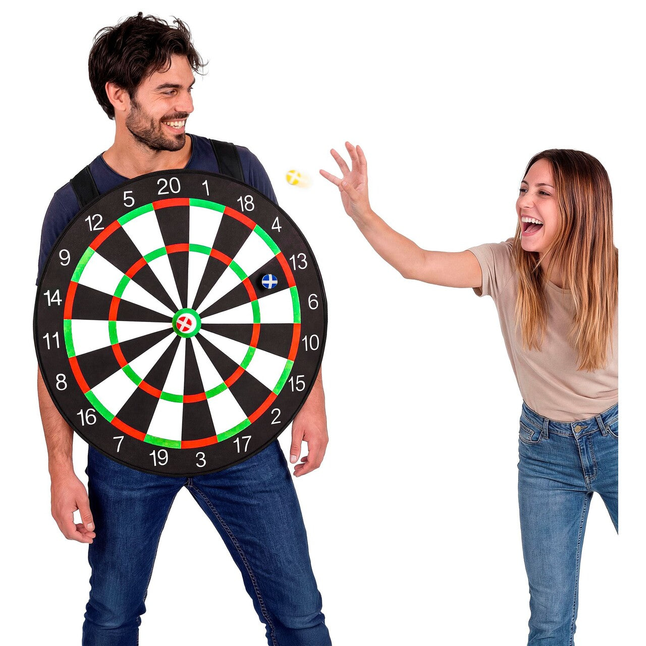 Op deze afbeelding zie je een Kostuums, van het merk Widmann. Dartbord Game On! Kostuum