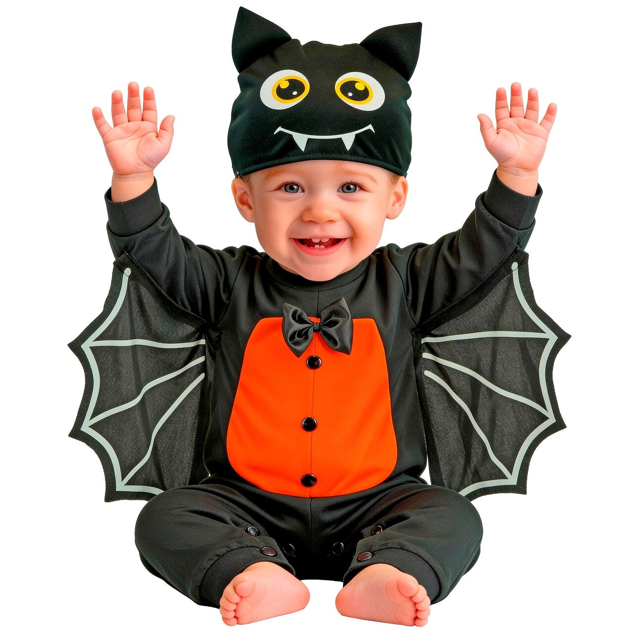 Op deze afbeelding zie je een Kostuums, van het merk Widmann. Baby Bat Kind Kostuum
