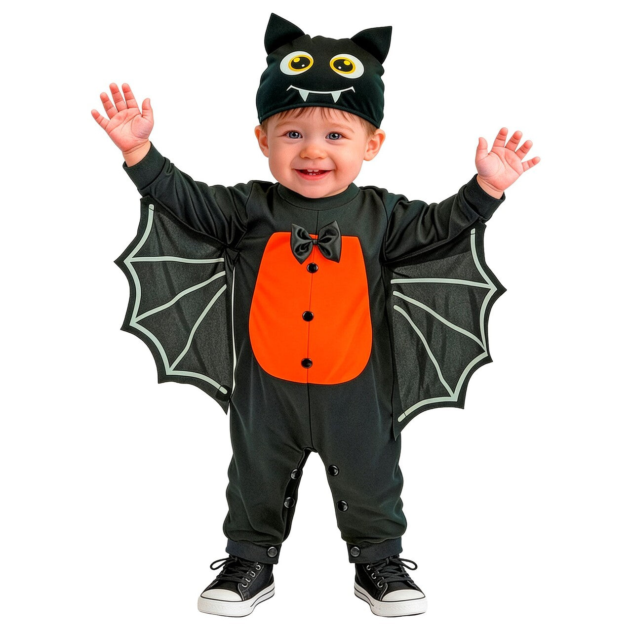 Op deze afbeelding zie je een Kostuums, van het merk Widmann. Baby Bat Kind Kostuum
