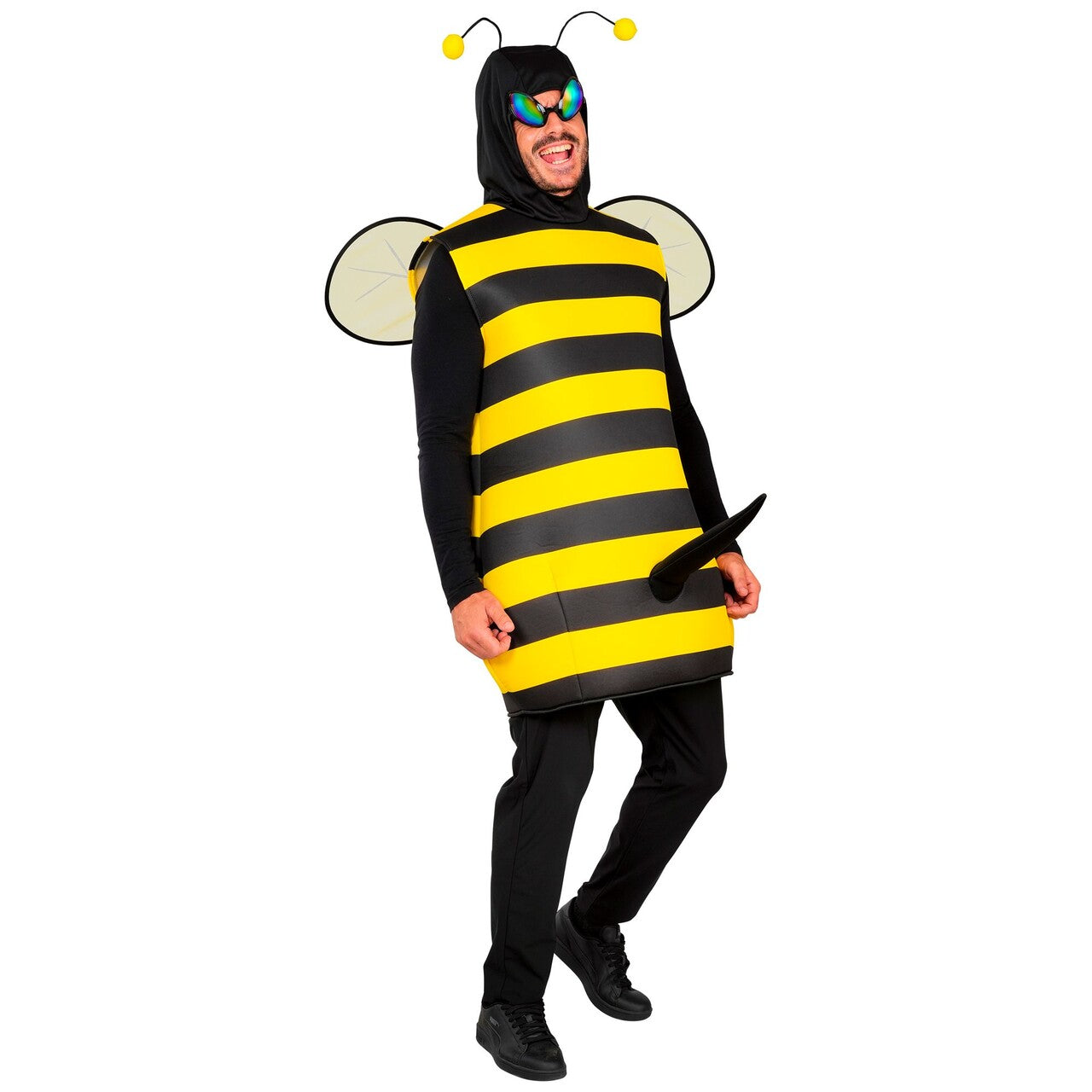 Op deze afbeelding zie je een Kostuums, van het merk Widmann. Zoemende Steekbij Man Kostuum