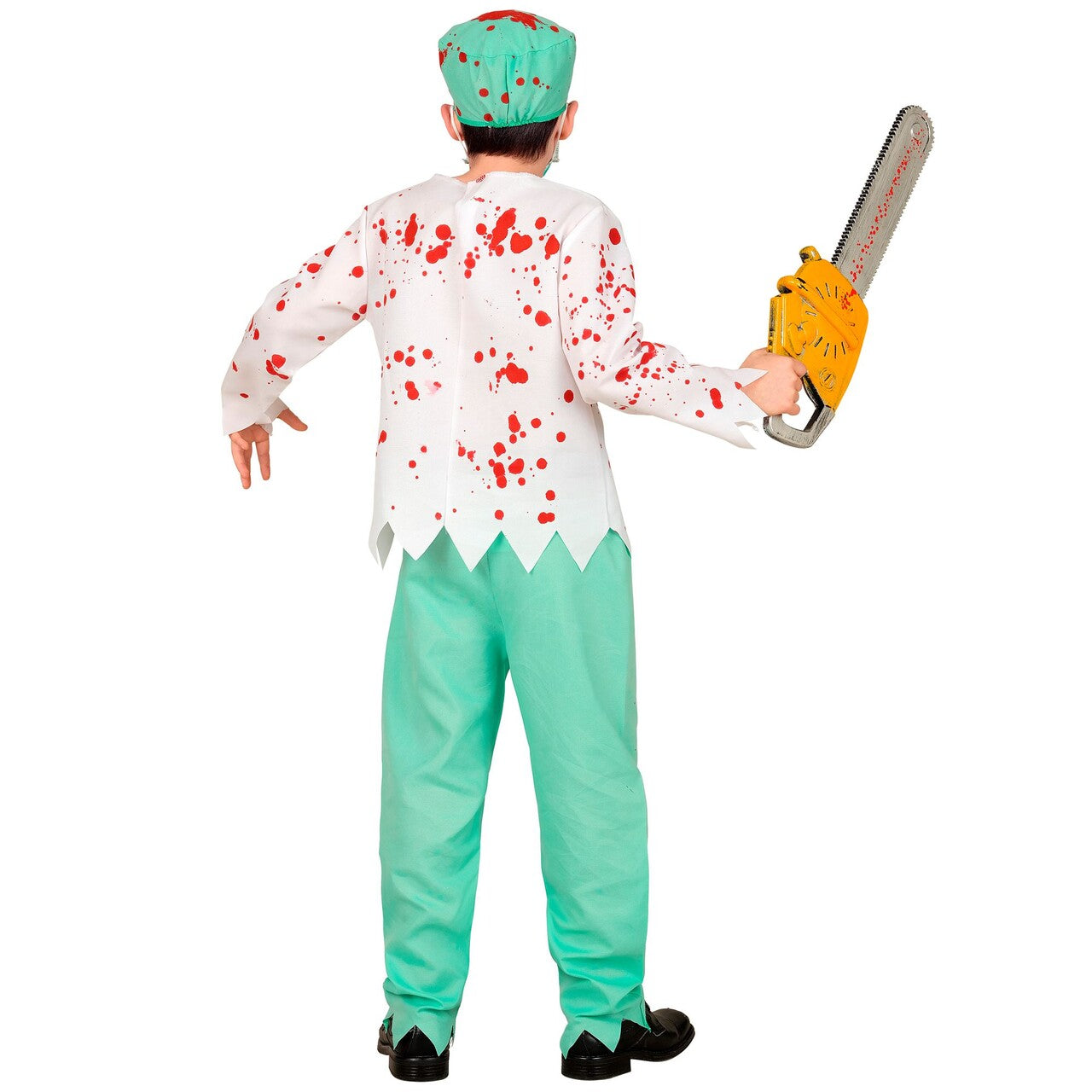 Op deze afbeelding zie je een Kostuums, van het merk Widmann. Zombie Dokter Jongen Kostuum