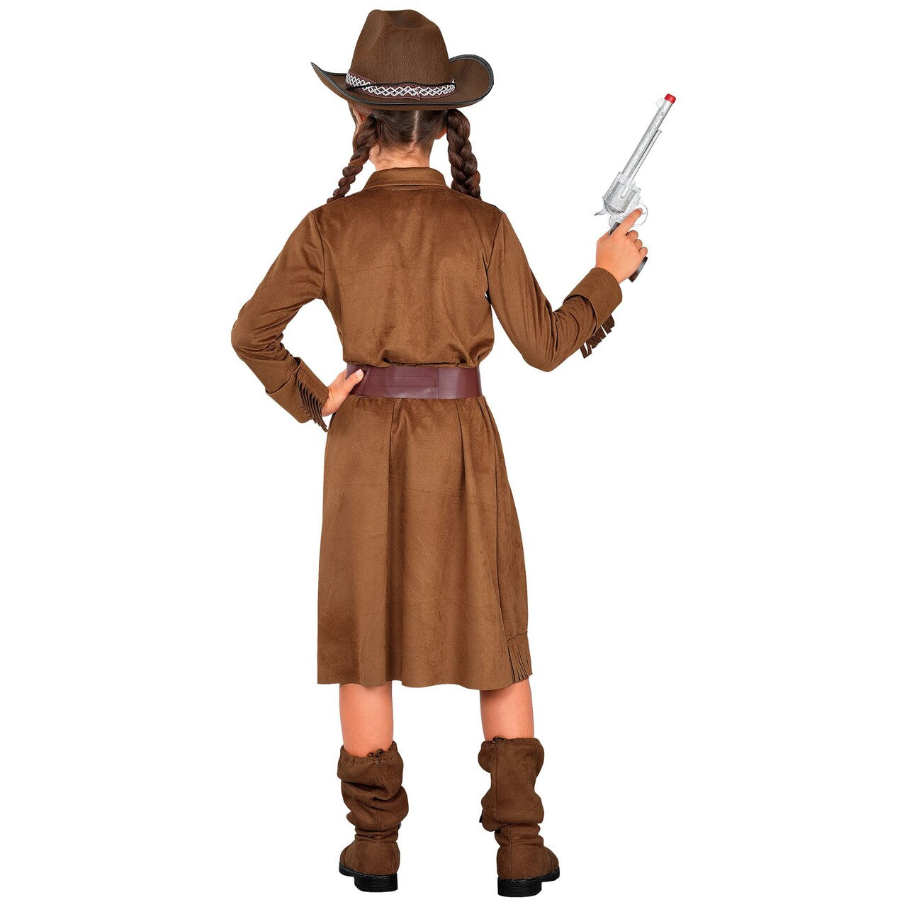 Op deze afbeelding zie je een Kostuums, van het merk Widmann. Cowgirl Caty Meisje Kostuum
