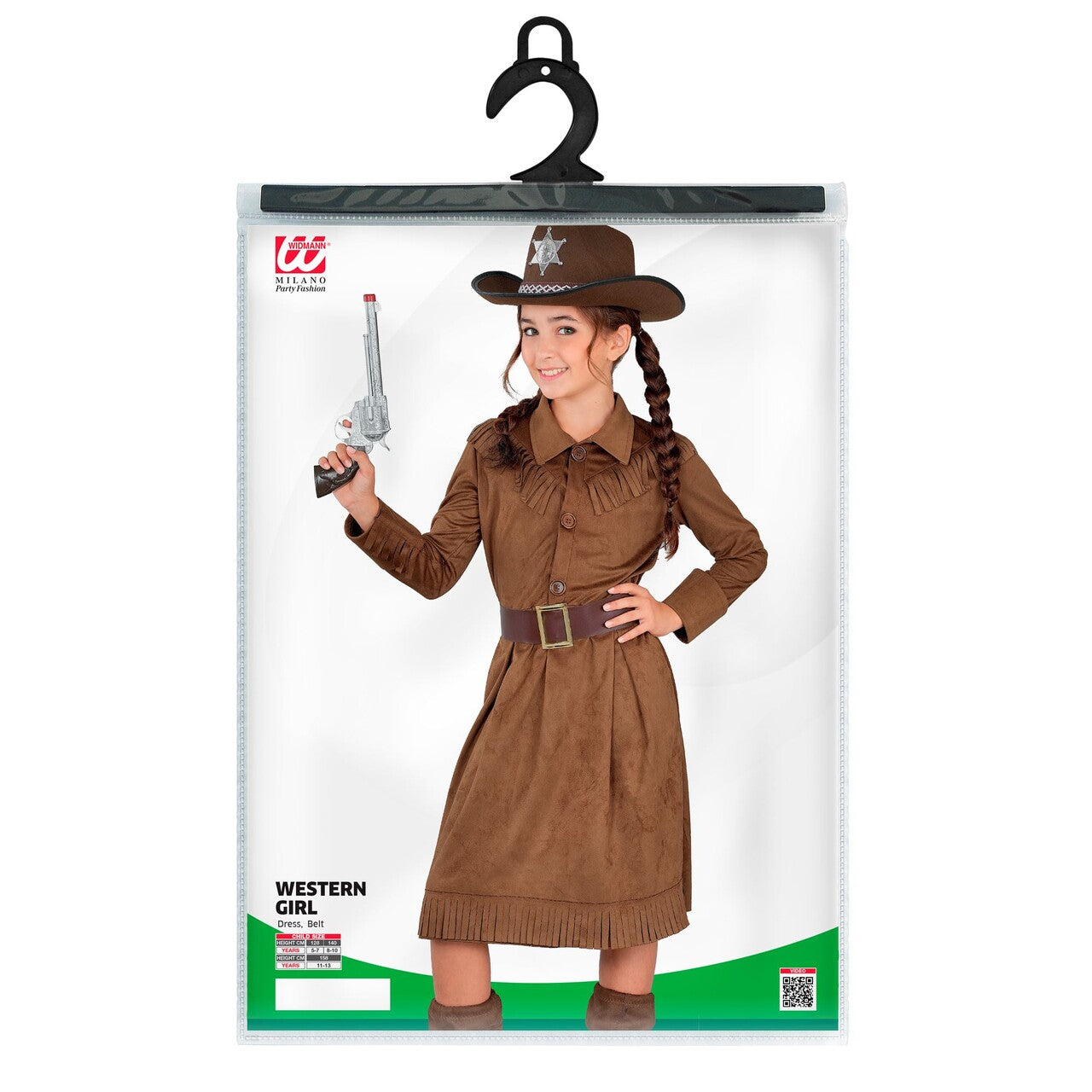 Op deze afbeelding zie je een Kostuums, van het merk Widmann. Cowgirl Caty Meisje Kostuum
