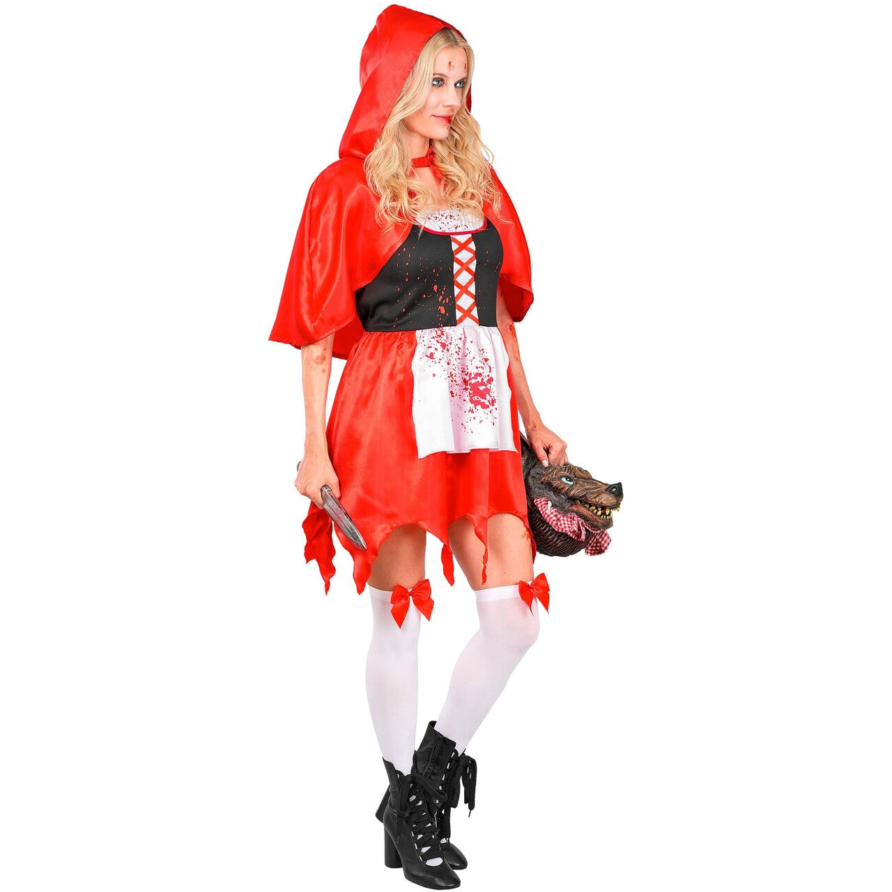 Op deze afbeelding zie je een Kostuums, van het merk Widmann. Roodkapje Zombie Vrouw Kostuum