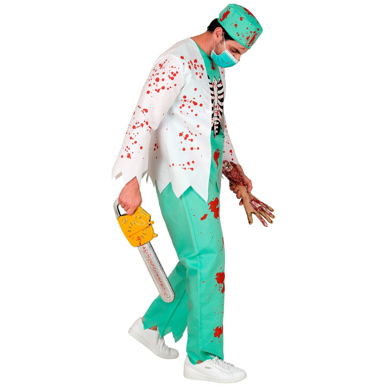 Op deze afbeelding zie je een Kostuums, van het merk Widmann. Zombie Dokter Mortis Man Kostuum