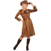 Op deze afbeelding zie je een Kostuums, van het merk Widmann. Western Girl Jolly Dolly Vrouw Kostuum
