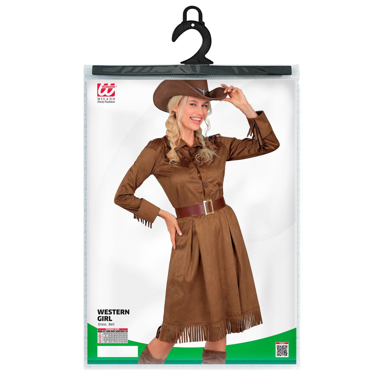 Op deze afbeelding zie je een Kostuums, van het merk Widmann. Western Girl Jolly Dolly Vrouw Kostuum