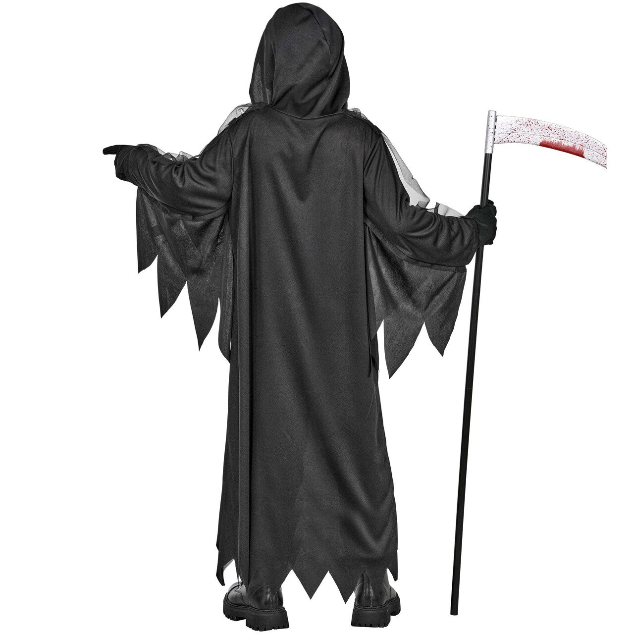 Op deze afbeelding zie je een Kostuums, van het merk Widmann. Burning Reaper Jongen Kostuum