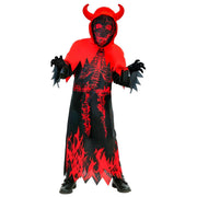 Op deze afbeelding zie je een Kostuums, van het merk Widmann. Hellevlam Reaper Kind Kostuum