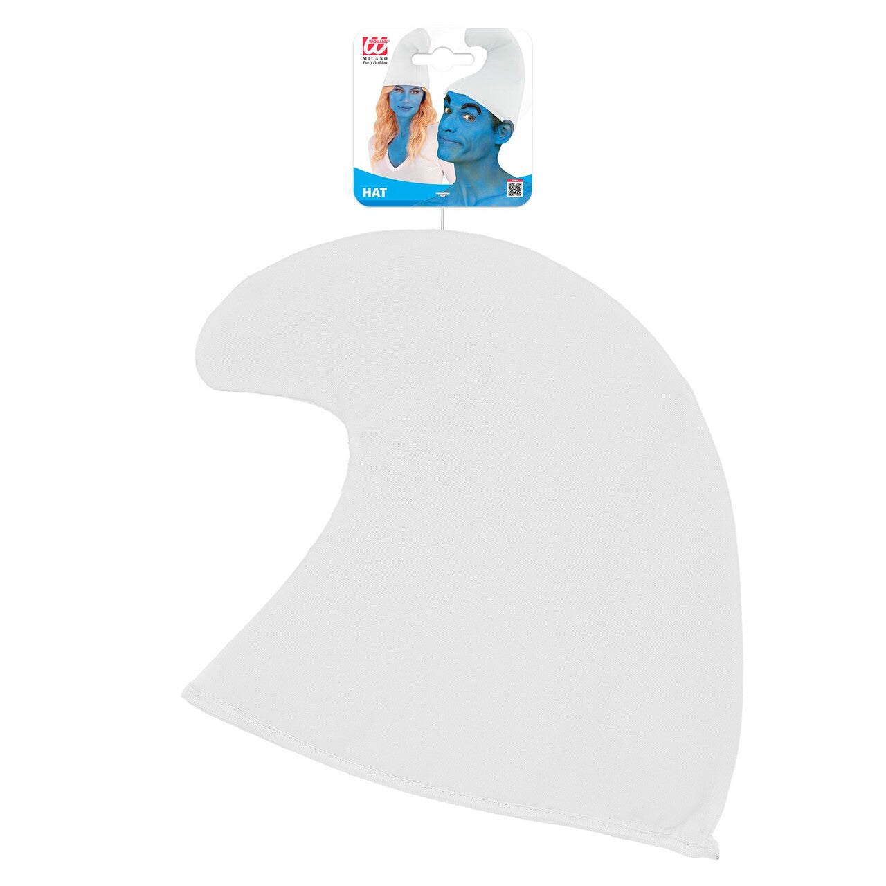 Op deze afbeelding zie je een Accessoires, van het merk Widmann. Smurf Muts Wit