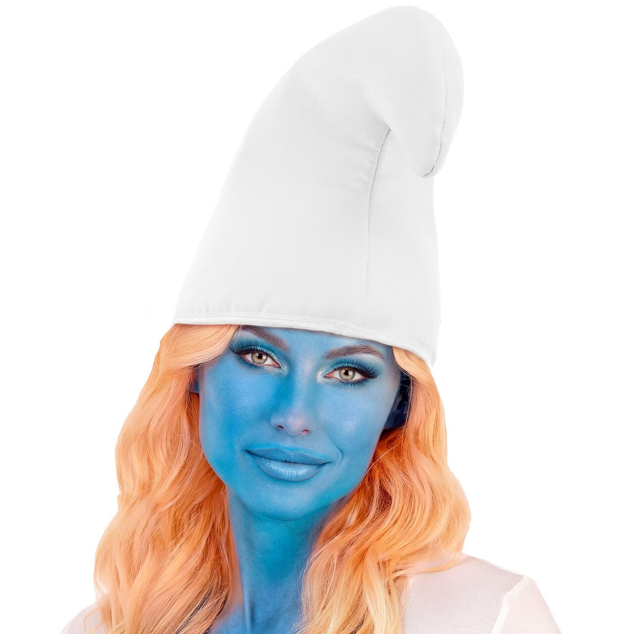 Op deze afbeelding zie je een Accessoires, van het merk Widmann. Smurf Muts Wit