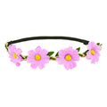 Boho Bloemen Hoofdband Paars
