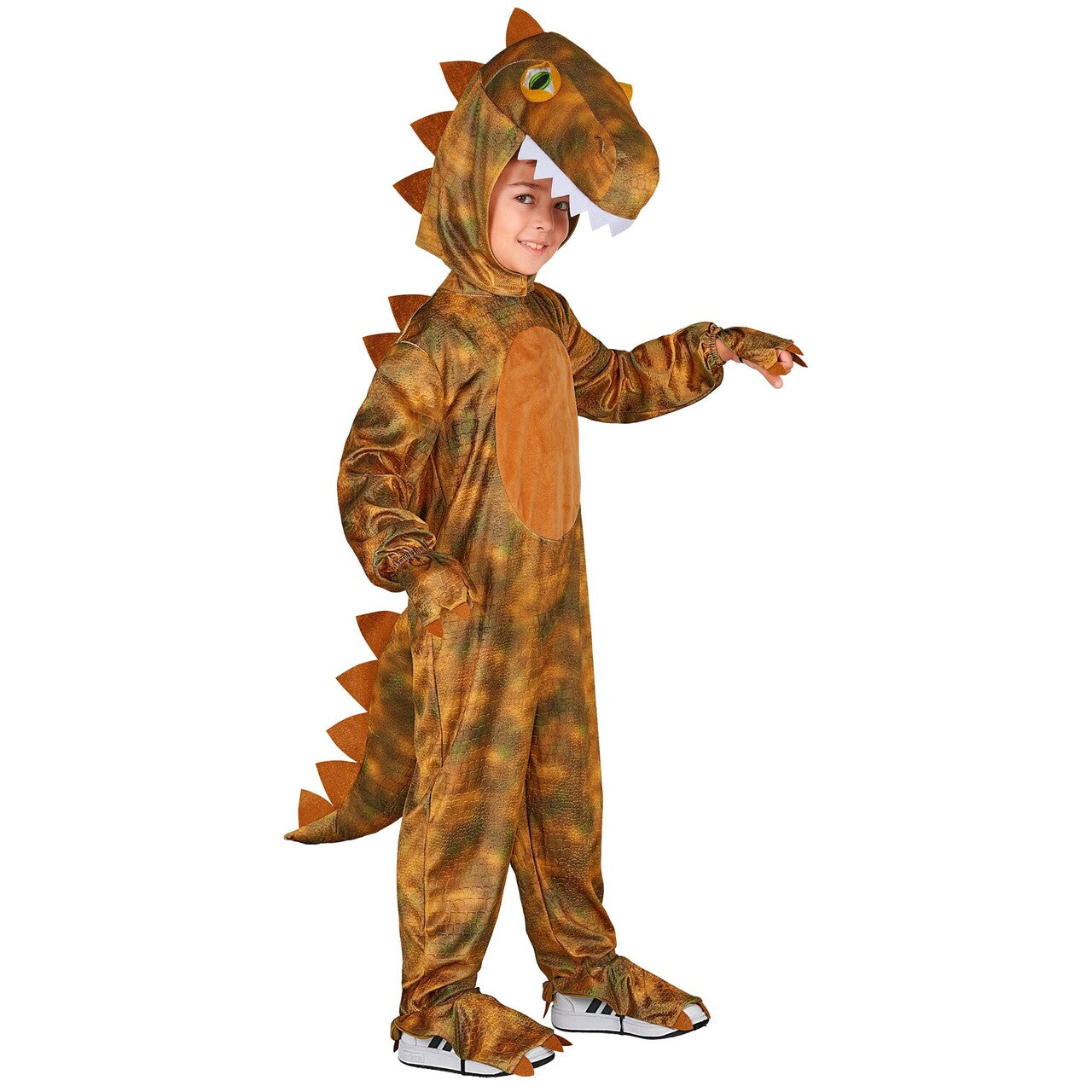 Op deze afbeelding zie je een Kostuums, van het merk Widmann. Timo T-Rex Jongen Kostuum