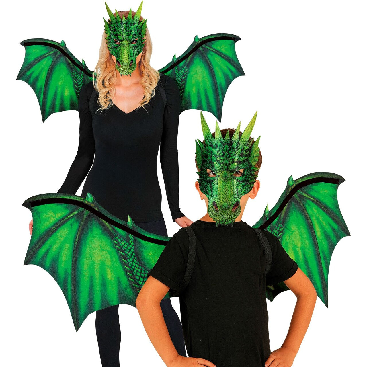 Op deze afbeelding zie je een Accessoires, van het merk Widmann. Vurige Draak Set