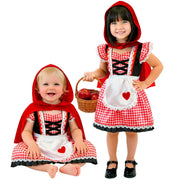 Op deze afbeelding zie je een Kostuums, van het merk Widmann. Roodkapje Ruby Meisje Kostuum