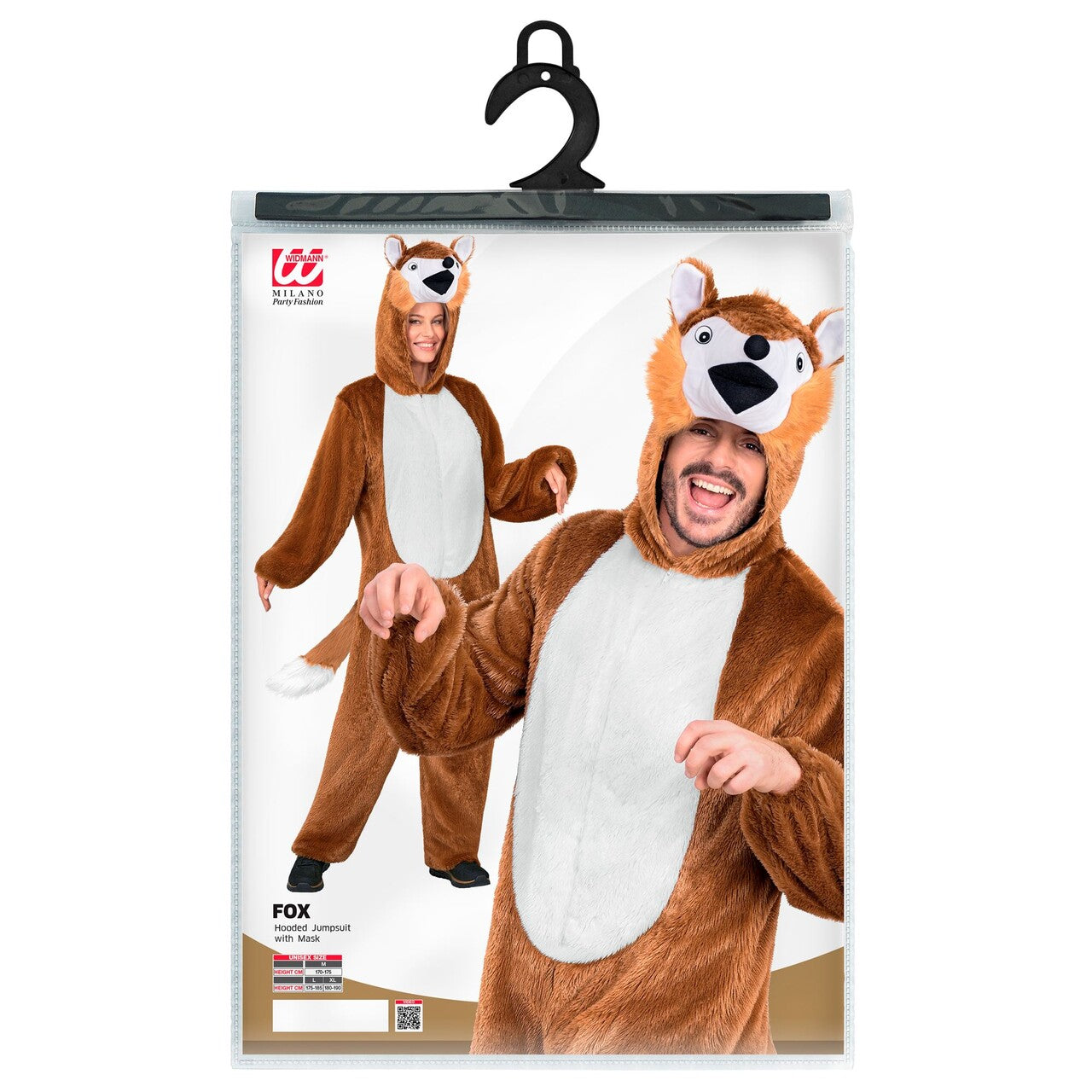 Op deze afbeelding zie je een Kostuums, van het merk Widmann. Fluffy Vos Onesie Kostuum