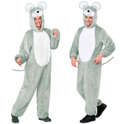 Op deze afbeelding zie je een Kostuums, van het merk Widmann. Pluizige Muis Onesie Kostuum