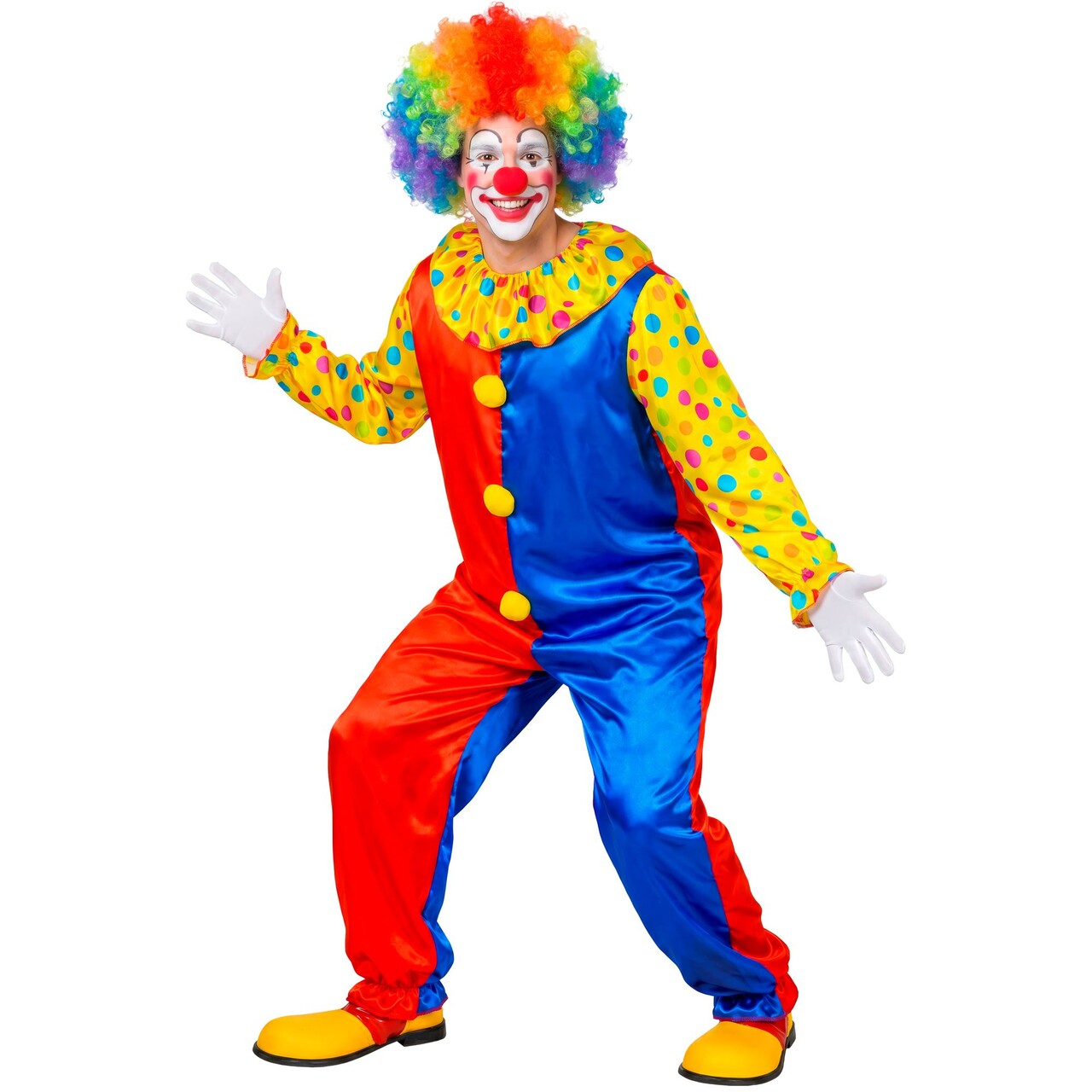 Op deze afbeelding zie je een Kostuums, van het merk Widmann. Crazy Clown Kostuum