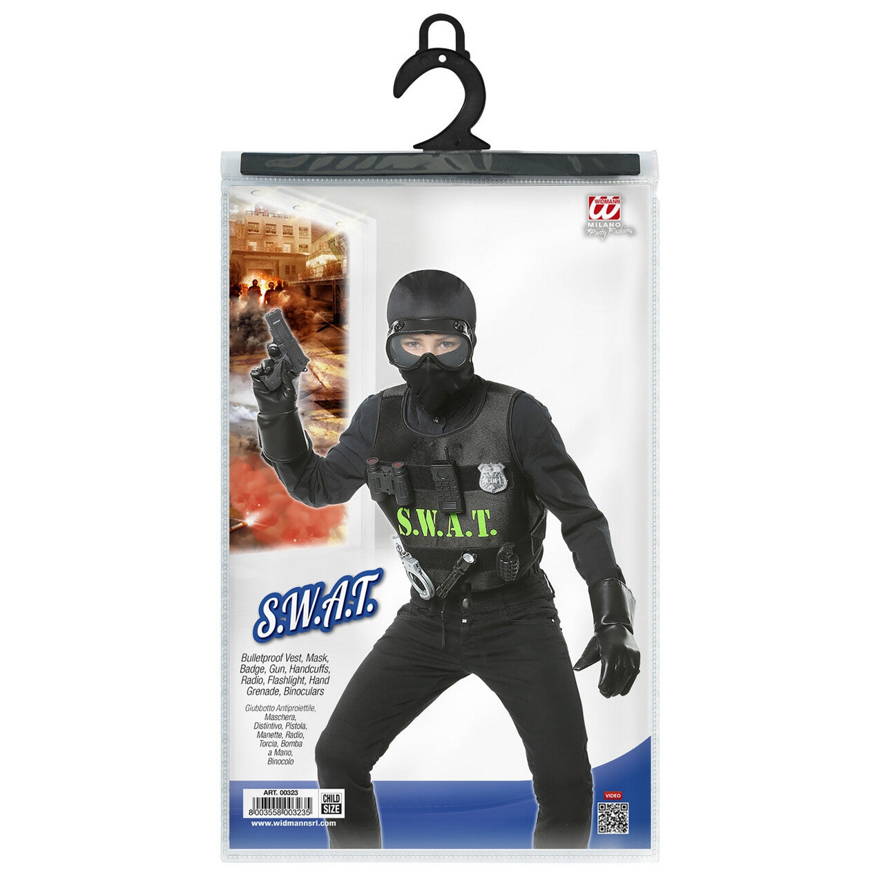 Op deze afbeelding zie je een Accessoires, van het merk Widmann. Swat Set Theo