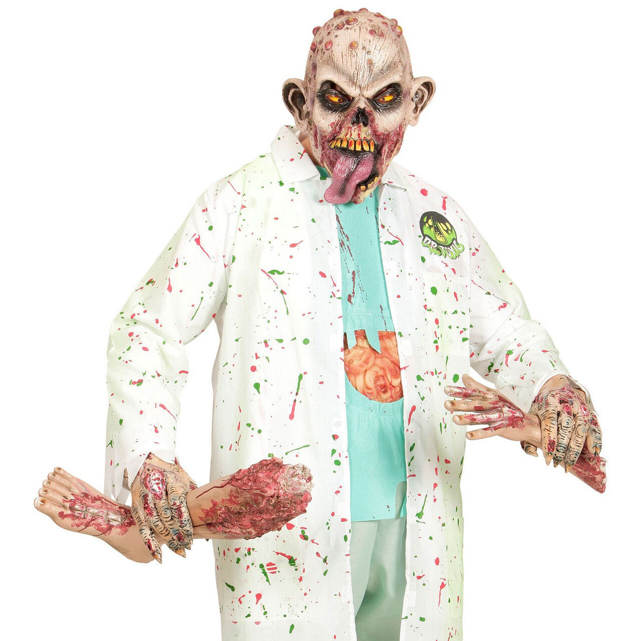 Op deze afbeelding zie je een Accessoires, van het merk Widmann. Masker Zombie Likker Biohazard