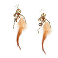 Oorbellen Steampunk Met Veren Willy